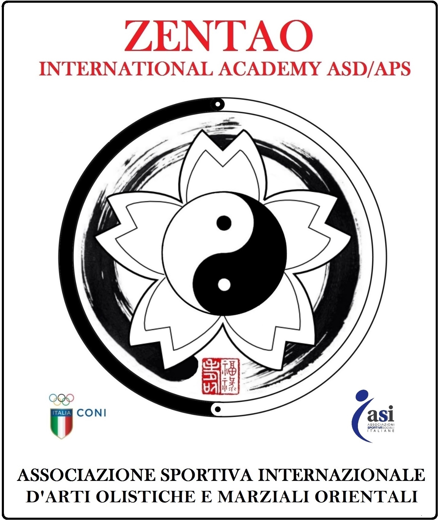 logo associazione : ZENTAO INTERNATIONAL ACADEMY ASD/APS